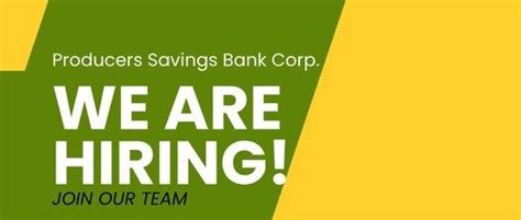 producers bank hiring